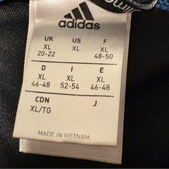 Adidas Womens Climacool Black‎ Joggers Size XL Blue Stripes Athletic Running - Picture 9 of 11